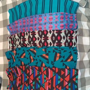 Set of 5 Women's Lularoe Cassie Skirts size S
